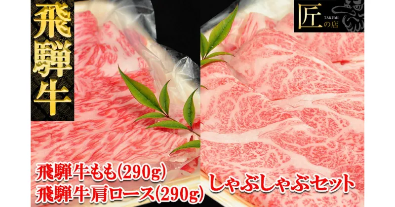 【ふるさと納税】飛騨牛 肩ロース・もも しゃぶしゃぶセット 各290g 【冷凍】 冷凍配送　肩ロース もも 290g 580g 食べ比べ 飛騨牛 下呂温泉 おすすめ 牛肉 肉 和牛 赤身 人気 ブランド牛 肉ギフト 国産 贈答品 しゃぶしゃぶ ギフト 和牛 29000円 岐阜県 下呂市