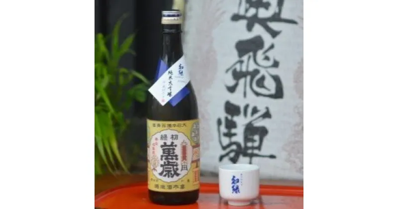 【ふるさと納税】 初緑 純米大吟醸 720ml（レトロラベルB）おちょこ付 日本酒 純米大吟醸 山田錦 おちょこ 奥飛騨酒造 下呂温泉 おすすめ 贈答品 贈り物 ギフト プレゼント お歳暮 お中元 父の日 母の日 敬老の日 成人の日 成人式 14000円 岐阜県 下呂市