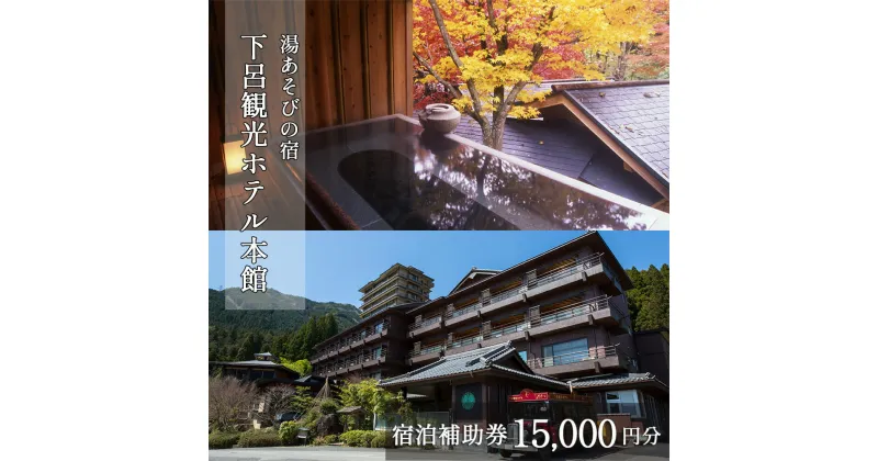 【ふるさと納税】【下呂観光ホテル】宿泊補助券(15,000円分）下呂温泉 下呂市 下呂 飛騨 岐阜 おすすめ 宿泊券 クーポン 旅行 観光 温泉旅館 温泉 露天風呂 贈り物 贈答 ギフト 家族旅行 卒業旅行 国内旅行 新婚旅行 貸切風呂 キャンプ カプセルホテル 1泊2食付き 2名 など