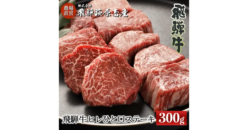 【ふるさと納税】飛騨牛 ヒレひとくちステーキ（300g）【冷凍】最高級 国産 牛肉 肉 和牛 赤身 人気 ブランド牛 和牛 サイコロステーキ 下呂温泉 飛騨 ギフト 贈り物 贈答 赤身 霜降り 父の日 母の日 お歳暮 お中元 お祝い 57000円 岐阜県 下呂市