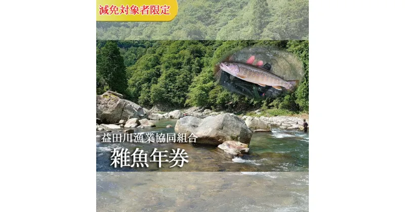 【ふるさと納税】【令和7年】(減免対象者限定) 益田川雑魚年券 2025年 渓流釣り 雑魚 年券 釣り 益田川 魚釣り アマゴ あまご 30000円