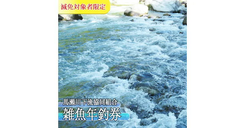 【ふるさと納税】【令和7年】(減免対象者限定) 馬瀬川下流!! 雑魚年釣券 渓流釣り 年券 アマゴ イワナ あまご いわな 2025年 12000円