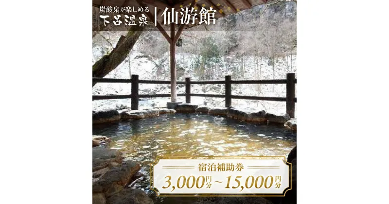 【ふるさと納税】下島温泉 仙游館 宿泊補助券 3,000円～15,000円分 旅館 温泉 旅行 下呂市 宿泊券 小坂 せんゆうかん 旅 10000円 1万円