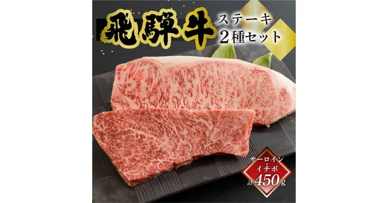 【ふるさと納税】飛騨牛ステーキ2種セット（サーロイン250g、イチボ200g）飛騨牛　ステーキ 人気　赤身