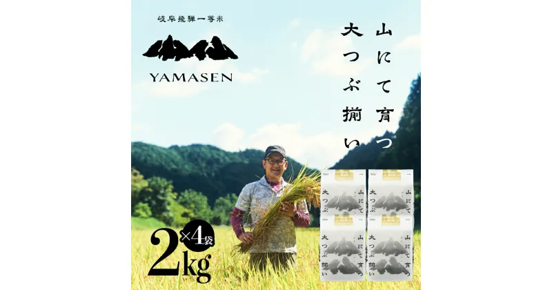 【ふるさと納税】新米予約受付【令和6年産米】山仙 (いのちの壱) 8kg ( 2kg × 4袋 ) すがたらいす 下呂市 金山産 8キロ 米 2024年産 お米 精米 白米 いのちのいち やません ご飯 ごはん 農家直送 送料無料 39000円