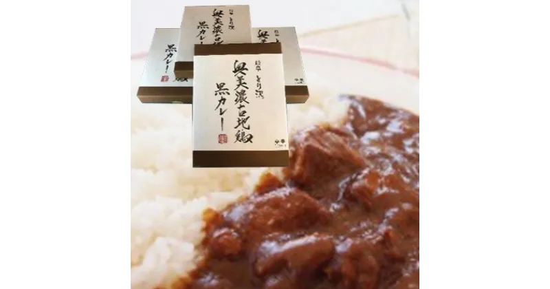 【ふるさと納税】神代の味・奥美濃古地鶏 黒カレー 4箱セット　 お肉 鶏肉 加工食品 レトルト カレー 奥美濃古地鶏 玉ねぎ 黒カレー 柔らかい