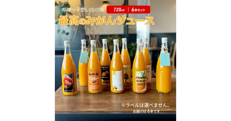 【ふるさと納税】海津っ子の想い出の味　最高のみかんジュース　6本セット　果汁飲料・野菜飲料・みかんジュース