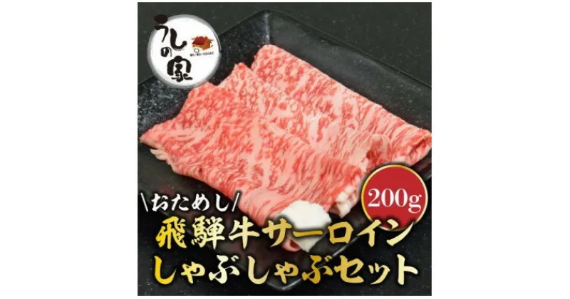 【ふるさと納税】うしの家特製お試し飛騨牛しゃぶしゃぶセット　200g【配送不可地域：離島】【1364560】