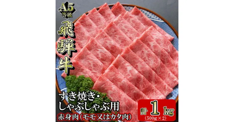 【ふるさと納税】[A5等級]飛騨牛赤身肉スライス1kg　モモ又はカタ肉【配送不可地域：離島】【1445791】