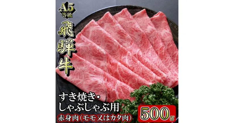 【ふるさと納税】[A5等級]飛騨牛赤身肉スライス500g　モモ又はカタ肉【配送不可地域：離島】【1445790】