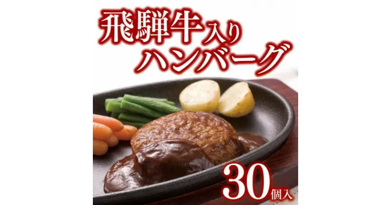 【ふるさと納税】飛騨牛入りハンバーグ30個セット【配送不可地域：離島】【1304879】