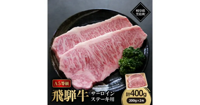 【ふるさと納税】A5等級飛騨牛:サーロインステーキ用400g【配送不可地域：離島】【1538385】