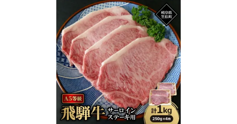 【ふるさと納税】A5等級飛騨牛:サーロインステーキ用1kg【配送不可地域：離島】【1538397】