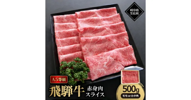 【ふるさと納税】A5等級飛騨牛:赤身肉スライス500g　モモ又はカタ肉【配送不可地域：離島】【1538420】