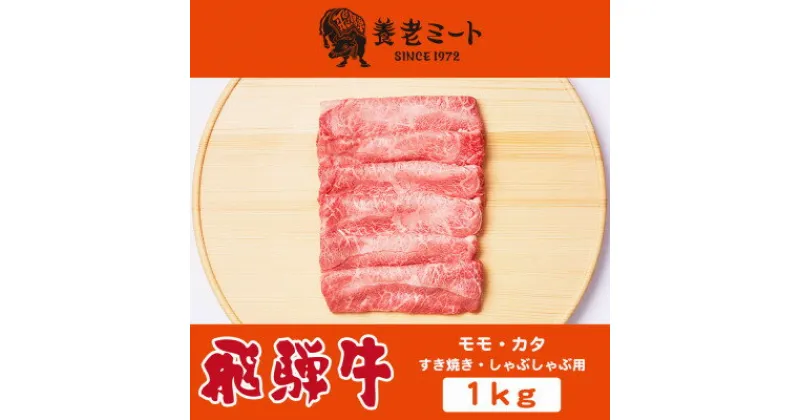 【ふるさと納税】飛騨牛モモもしくはカタ 1kg(すき焼き・しゃぶしゃぶ用)【配送不可地域：離島】【1042667】