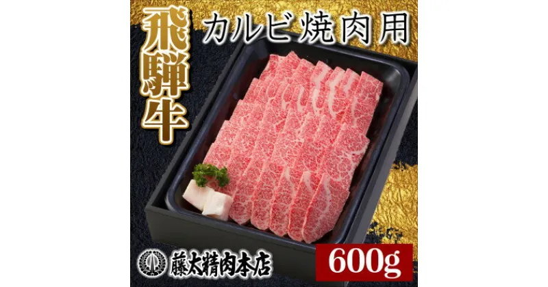 【ふるさと納税】【飛騨牛】カルビ焼肉600g【配送不可地域：離島】【1046750】