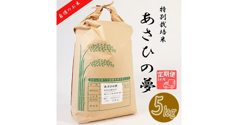 【ふるさと納税】 ≪令和6年産≫ 新米 【3か月定期便】 垂井町産 あさひの夢 (5kg×3回）