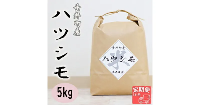 【ふるさと納税】≪令和6年産≫ 新米 【3か月定期便】岐阜県産ハツシモ5kg