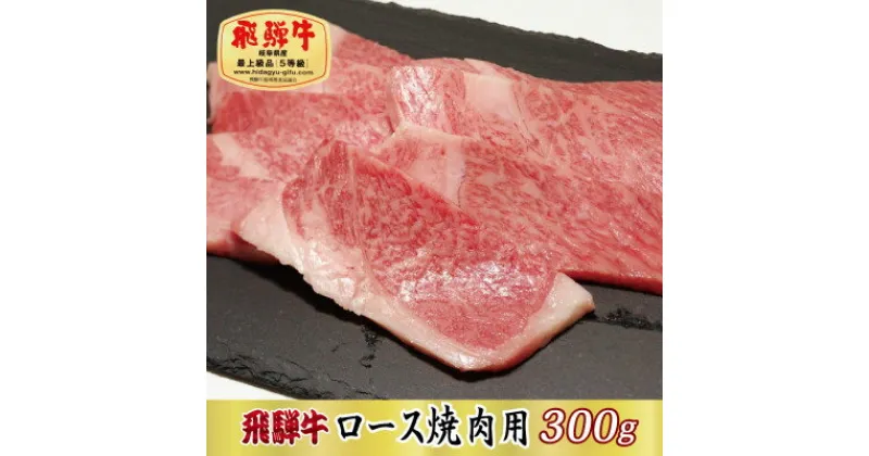 【ふるさと納税】【最高級A5等級】飛騨牛ロース焼肉用300g(牛脂付き)【配送不可地域：離島】【1488953】