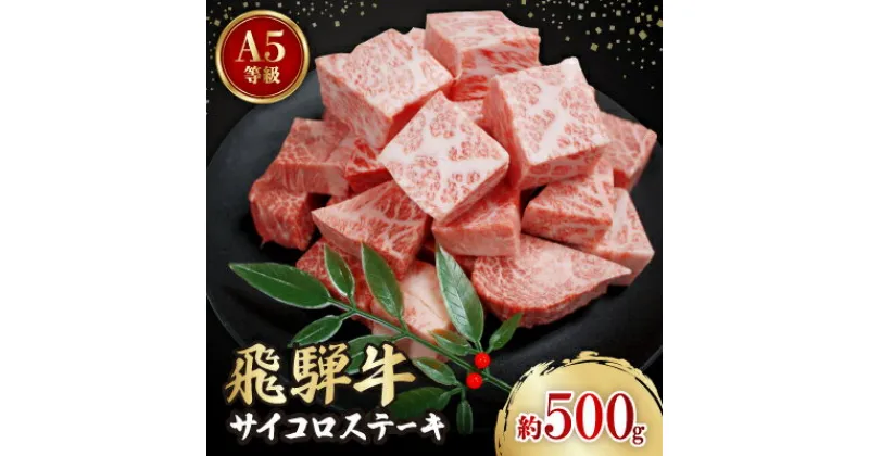 【ふるさと納税】飛騨牛A5等級　サイコロステーキ　約500g【配送不可地域：離島】【1125924】