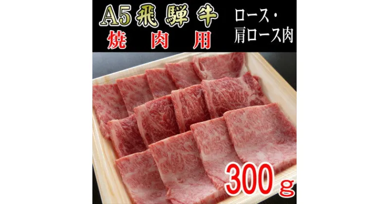 【ふるさと納税】『A5等級』飛騨牛焼肉用300g　ロース又は肩ロース肉【配送不可地域：離島】【1432054】