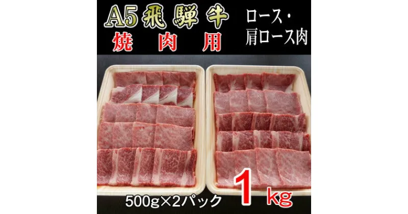 【ふるさと納税】『A5等級』飛騨牛焼肉用1kg　ロース又は肩ロース肉【配送不可地域：離島】【1432057】