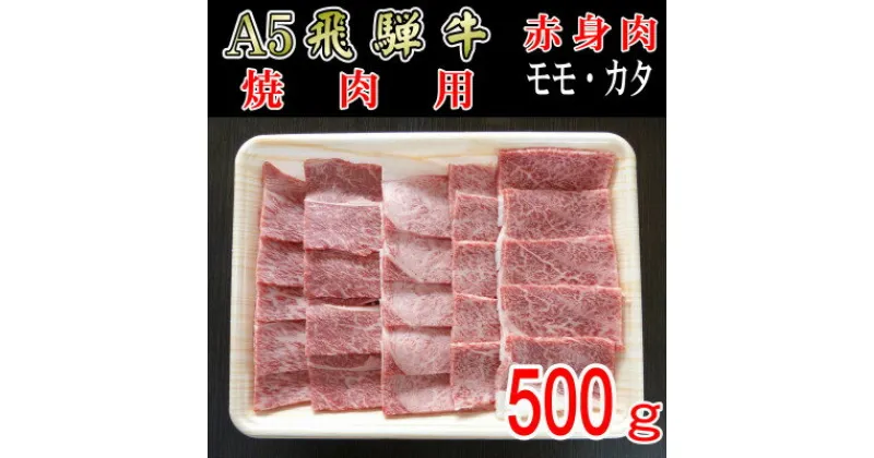 【ふるさと納税】『A5等級』飛騨牛赤身肉焼肉用500g　モモ又はカタ肉【配送不可地域：離島】【1432067】