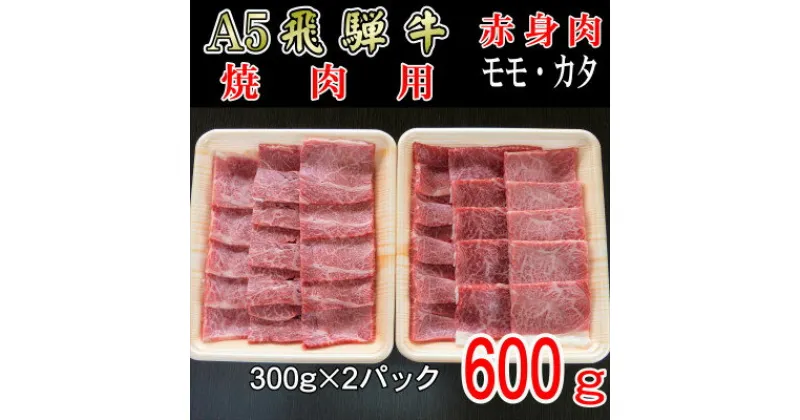 【ふるさと納税】『A5等級』飛騨牛赤身肉焼肉用600g　モモ又はカタ肉【配送不可地域：離島】【1432069】