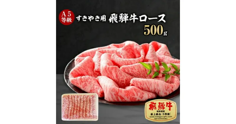 【ふるさと納税】A5等級 飛騨牛ロースすきやき用500g(冷凍)【配送不可地域：離島】【1132915】