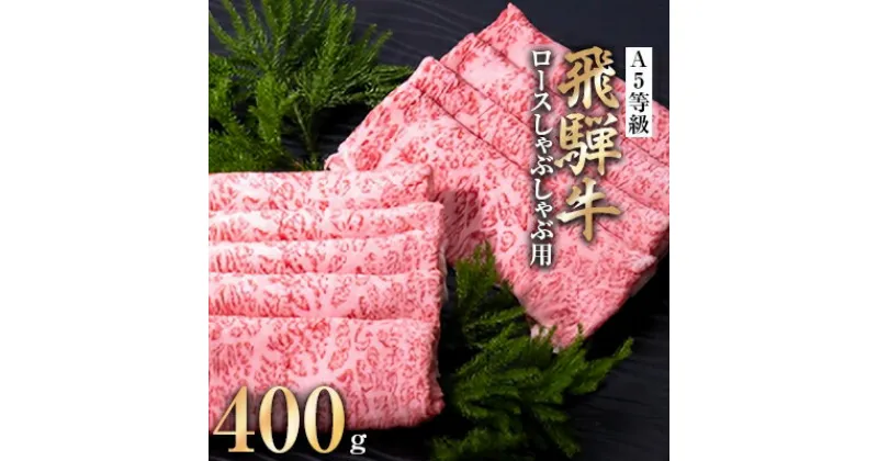 【ふるさと納税】A5等級 飛騨牛ロースしゃぶしゃぶ用400g(冷凍)【配送不可地域：離島】【1132917】