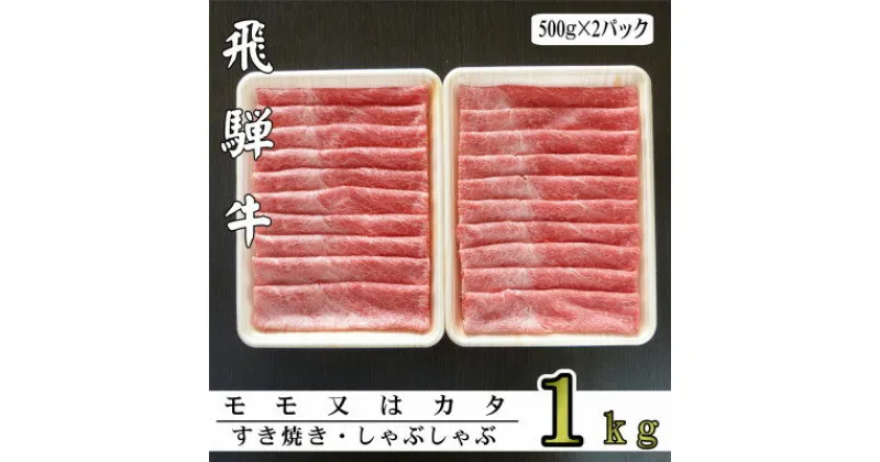 【ふるさと納税】A5ランク飛騨牛赤身肉スライス1kg(モモ又はカタ)【配送不可地域：離島】【1307434】