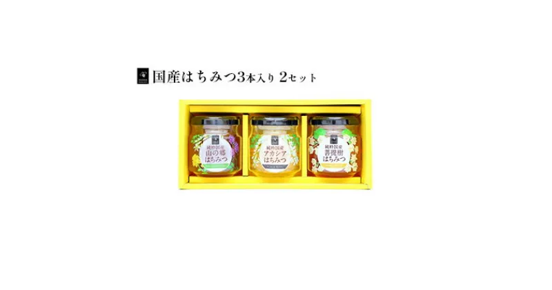 【ふるさと納税】国産はちみつ120g　3本入り　2セット　蜂蜜・はちみつ・国産はちみつ・はちみつ・ハニー・セット・純粋