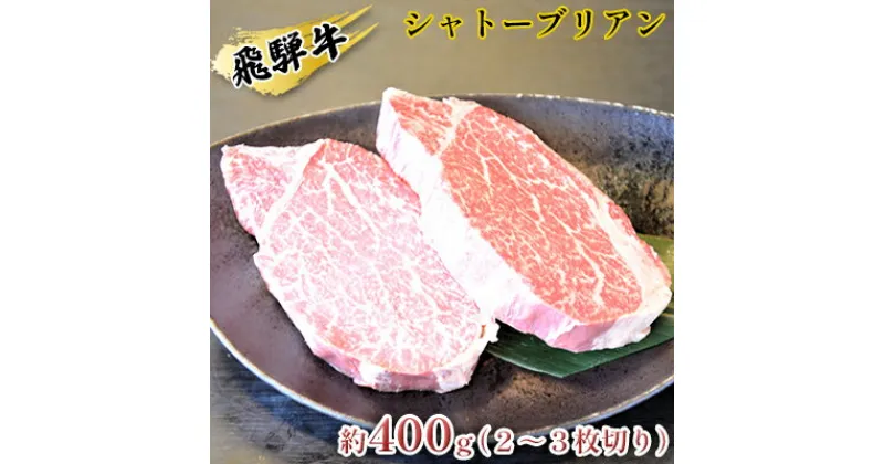 【ふるさと納税】飛騨牛シャトーブリアン約400g（2～3枚切り）　お肉・牛肉・飛騨牛・シャトーブリアン・約400g・肉・最高級部位