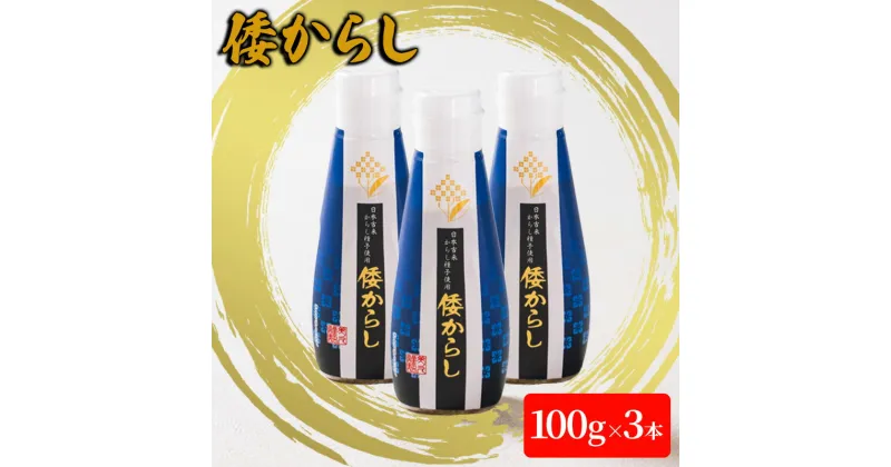 【ふるさと納税】倭からし　100g　3本　 調味料 辛味 さわやか 風味 和牛 ステーキ 鉄板焼き 肉料理 薬味 季節 野菜 和え物 浅漬 伝統 歴史