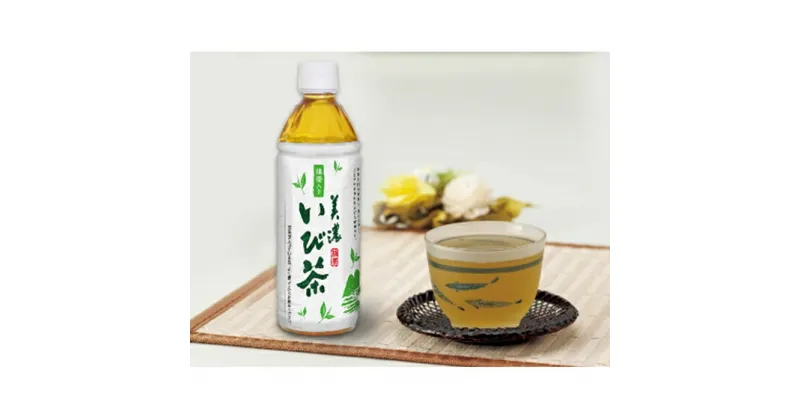 【ふるさと納税】【6ヶ月連続お届け】美濃いび茶(抹茶入り）500ml　1ケース24本入　定期便・お茶・緑茶・美濃いび茶・6ヶ月・6回・半年