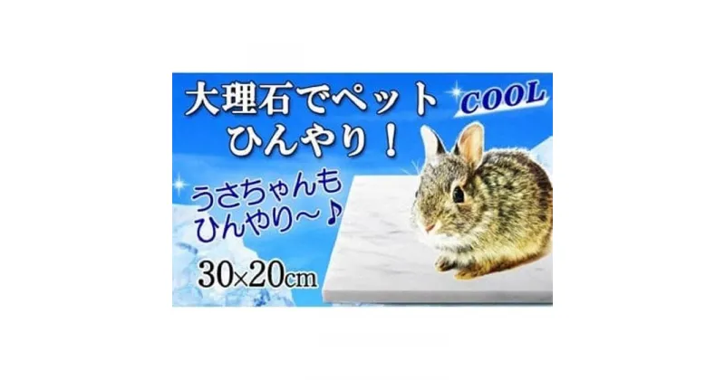 【ふるさと納税】大理石ペットひんやり うさぎフェレット用 30×20cm