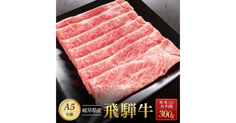 【ふるさと納税】飛騨牛A5 赤身肉 スライス 300g モモ 又は カタ 肉 ｜国産 肉 牛肉 焼肉 和牛 黒毛和牛 赤身 グルメ A5等級 おすすめ AD118【飛騨牛 和牛ブランド 飛騨牛 黒毛和牛 飛騨牛 岐阜 大野町 飛騨牛】