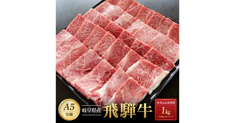 【ふるさと納税】飛騨牛A5 赤身肉 焼肉用 1kg（500g×2パック） モモ 又は カタ 肉 ｜国産 肉 牛肉 焼肉 和牛 黒毛和牛 赤身 グルメ A5等級 おすすめ AD125 【飛騨牛 和牛ブランド 飛騨牛 黒毛和牛 飛騨牛 岐阜 大野町 飛騨牛】