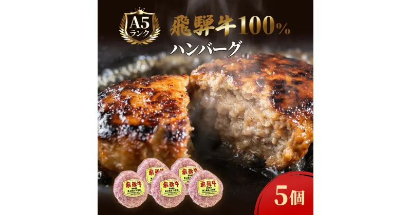 【ふるさと納税】ふるさと納税　飛騨牛 ハンバーグ ロースバーグ 150g×5枚 計750g 和牛　池田町　お届け：※12月16日～1月10日は出荷出来ませんのでご注意下さい。