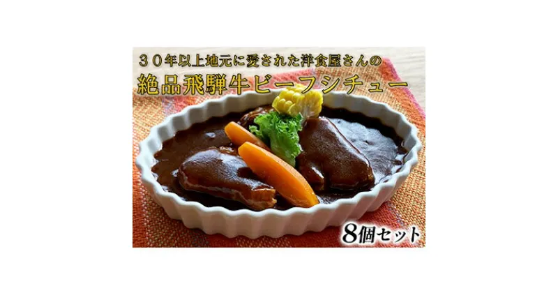 【ふるさと納税】ふるさと納税　洋食屋さんの絶品飛騨牛ビーフシチュー 8個セット　池田町