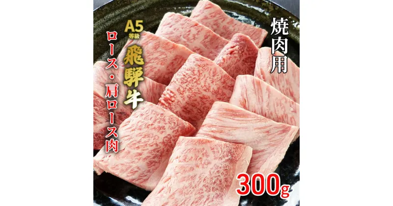 【ふるさと納税】牛肉 飛騨牛 焼き肉 セット ロース 又は 肩ロース 300g 黒毛和牛 A5 美味しい お肉 牛 肉 和牛 焼肉 BBQ バーベキュー 【岐阜県池田町】　 食材 食卓 グルメ 集まり 夕飯 晩御飯 おうち焼肉 柔らかい とろける