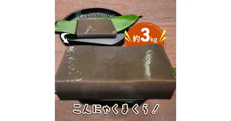 【ふるさと納税】こんにゃく好きにはたまらない！！こんにゃくまくら約3kg　 加工食品 食材 料理 調理 インスタ映え