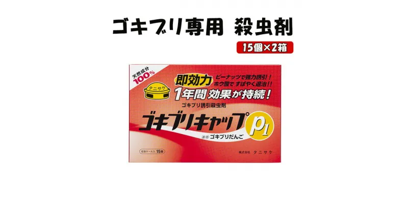 【ふるさと納税】ゴキブリキャップP1 ゴキブリ専用 殺虫剤 2箱（15個×2箱）　池田町