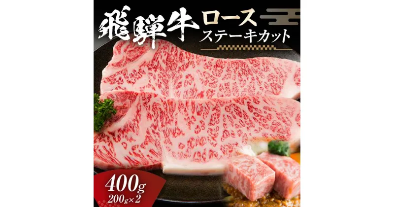 【ふるさと納税】飛騨牛 ロース 400g ステーキカット （200g×2） 牛肉 黒毛和牛 5等級 肉 F6M-055