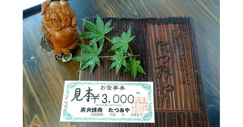 【ふるさと納税】※飛騨牛料理指定店『炭火焼肉たつみや』お食事券