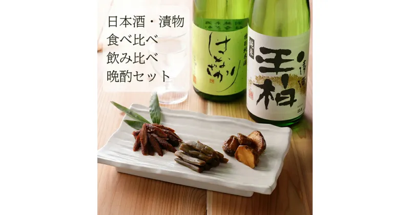 【ふるさと納税】 日本酒 お酒 漬物 食べ比べ 飲み比べ 晩酌 セット 酒 送料無料 y2-97