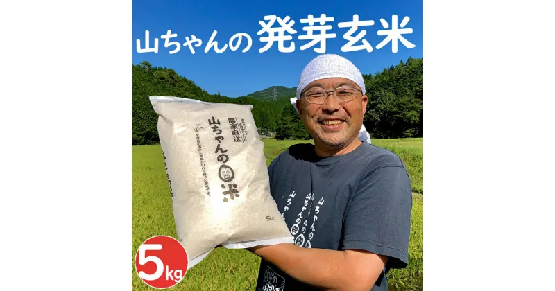 【ふるさと納税】 米 お米 玄米 健康米 発芽玄米 農家直送 「山ちゃんの発芽玄米」 5kg 山ちゃん 米農家 送料無料 359