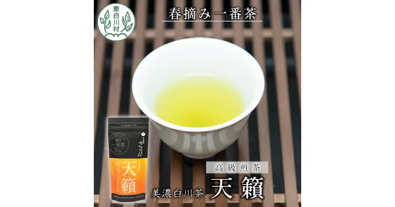 【ふるさと納税】 香り高い高級煎茶 「天籟-てんらい-」 80g 茶蔵園 日本茶 緑茶 煎茶 お茶 一番茶 春摘み 浅煎り 東白川村 6000円