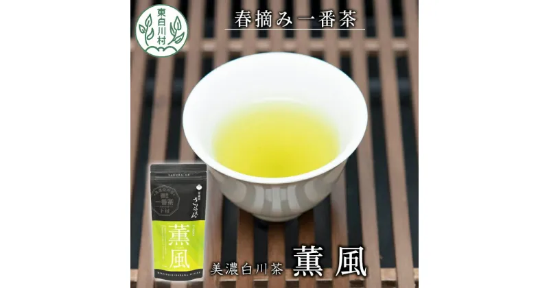 【ふるさと納税】白川茶 茶蔵園 上煎茶 「薫風-くんぷう-」 煎茶 お茶 緑茶 日本茶 茶葉 国産 一番茶 上煎茶 東白川村 3000円