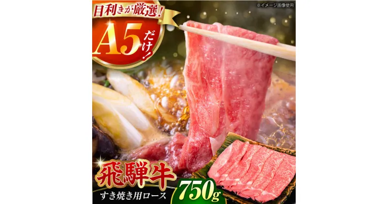 【ふるさと納税】A5 飛騨牛 特選ロース すき焼き用 750g / 牛肉 ロース ろーす すき焼き すきやき ローススライス うす切り 飛騨牛 A5 a5 / 御嵩町 / 肉のキング [AVAG001]